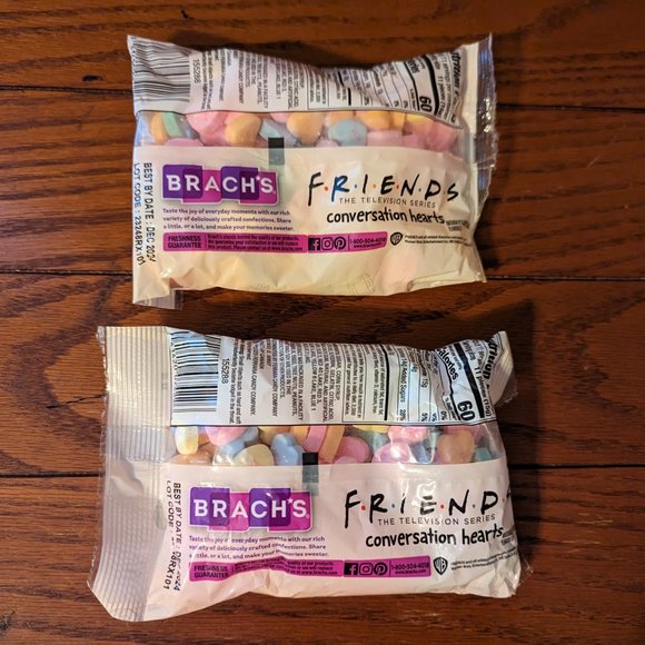 Brach's 6 oz FRIENDS The Television Series Conversation Hearts BB 12/2024 2 Bags - Picture 3 of 3